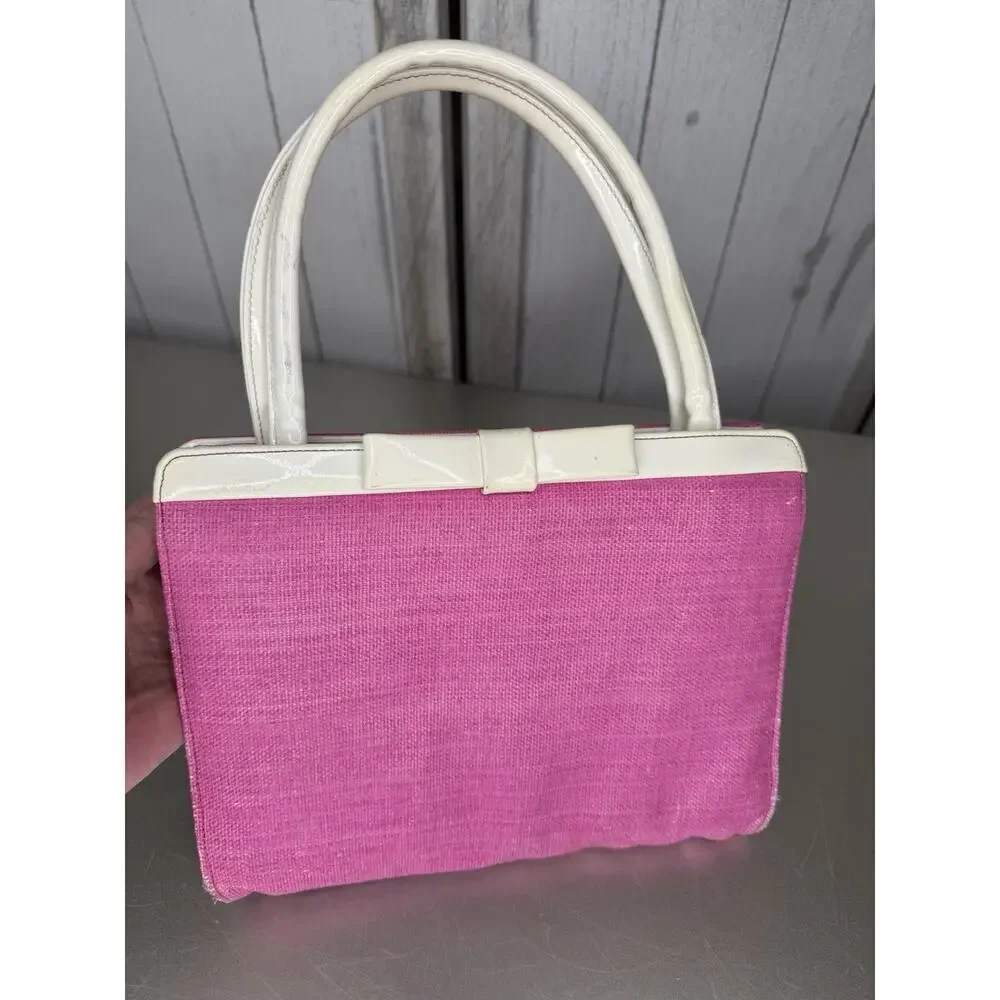 Vintage Palizzio New York Handbag Retro 60’s Pink Barbiecore Top Handle Bag